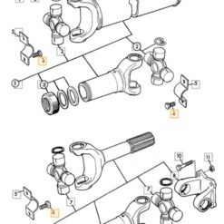 826/00892 IMBUS Skrutka objímky kardanového kríža JCB 3CX, 4CX