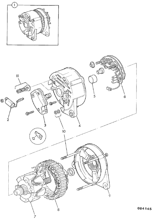 714/12500 Alternátor JCB 12V, 55Ah - Image 3