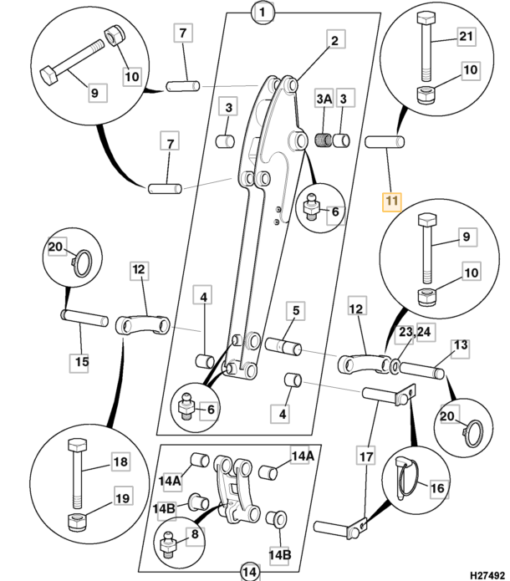 40x215 Čap JCB 233/02002 - Image 2