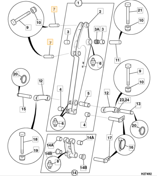 35x150 Čap JCB 233/02003 - Image 2