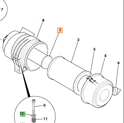 32/915702 NEXGEN Vzduchový filter poistný JCB robot - Image 2