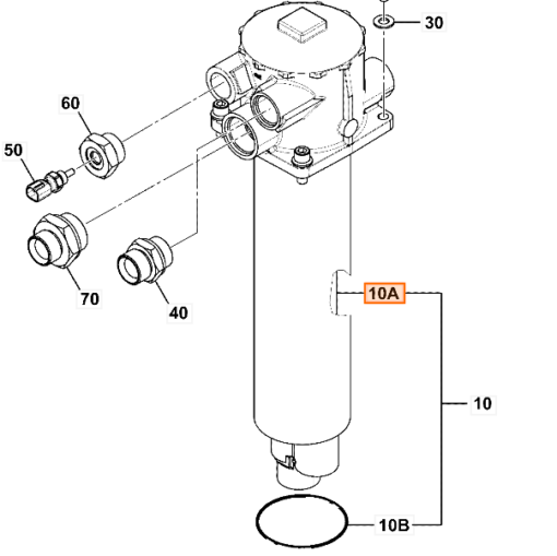 332/L1505 NEXGEN Hydraulický filter JCB 527-58 - Image 2