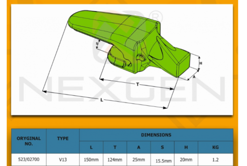523/02700 ESCO V13 adapter - Image 3