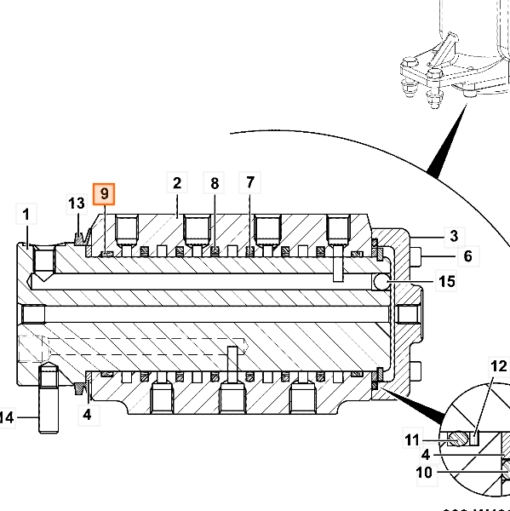 332_Z1892 NEXGEN Tesnenie ROTARY JOINT JCB mini 8010-8035 obr