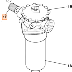 32/925971 NEXGEN Hydraulický filter odvetrávania JCB