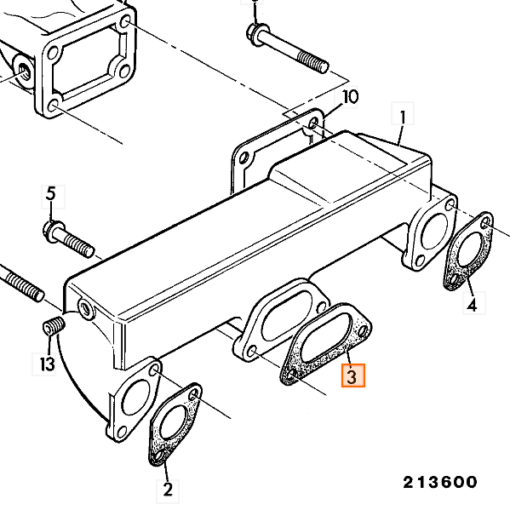 02/101409 Tesnenie sania bakelitové JCB, Perkins